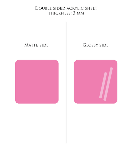 29 x 21 cm FUCHSIA plexiglass acrylic sheet COLOR E17 | Pastel Acrylic Sheets | 3mm acrylic | Premium Acrylic