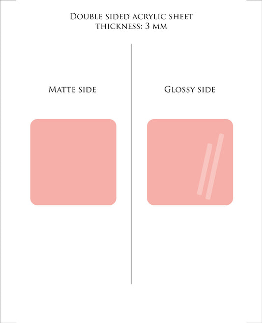 29 x 21 cm CORAL plexiglass acrylic sheet COLOR 004 | Pastel Acrylic Sheets | 3mm acrylic | Premium Acrylic