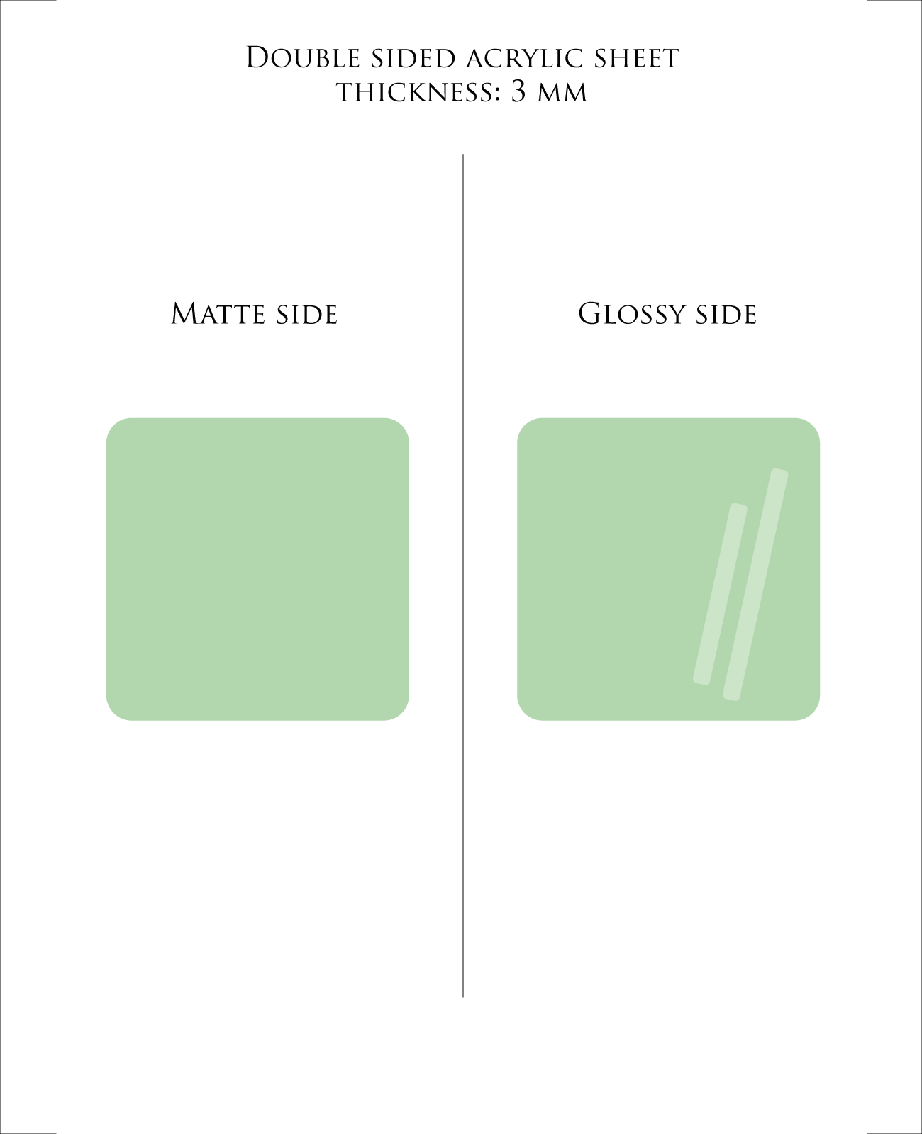 SUMMER GREEN Pastel Acrylic Sheet 3mm – Cast PMMA for Laser Cutting & Glowforge