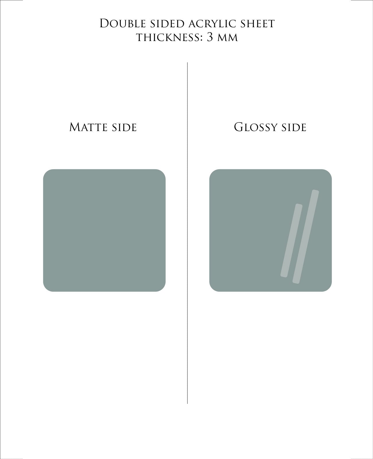 29 x 21 cm GRAY plexiglass acrylic sheet COLOR 233 | Pastel Acrylic Sheets | 3mm acrylic | Premium Acrylic