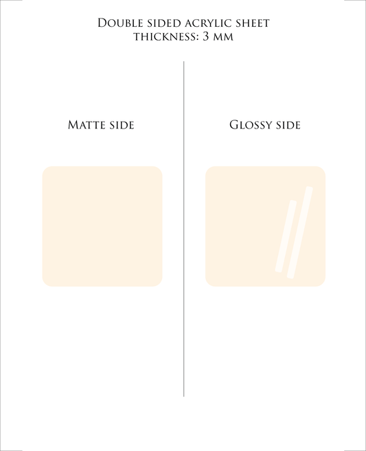 29 x 21 cm VANILLA plexiglass acrylic sheet COLOR 241 | Pastel Acrylic Sheets | 3mm acrylic | Premium Acrylic