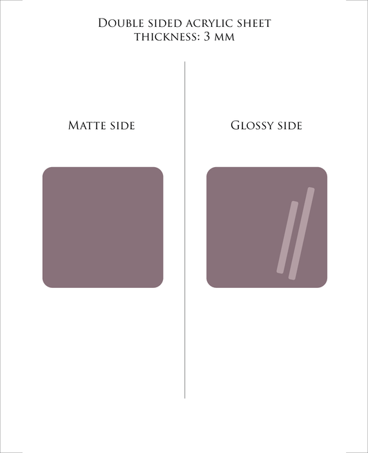 30 x 48.3 cm (Glowforge size) EGGPLANT plexiglass acrylic sheet COLOR 246 | Pastel Acrylic Sheets | 3mm acrylic | Premium Acrylic