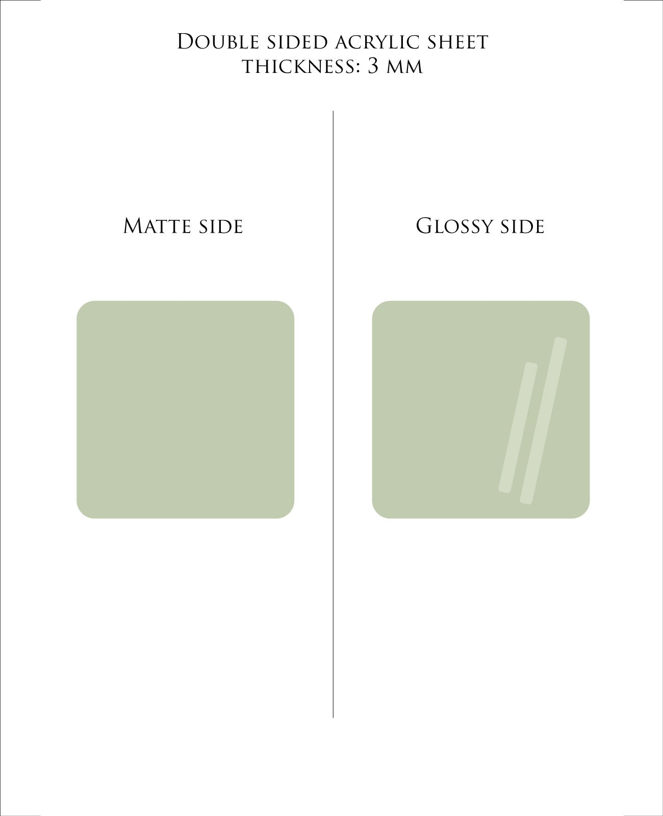 29 x 21 cm GREEN plexiglass acrylic sheet COLOR 249 | Pastel Acrylic Sheets | 3mm acrylic | Premium Acrylic