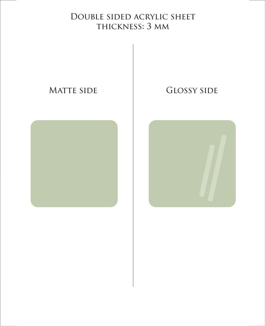 30 x 48.3 cm (Glowforge size) GREEN plexiglass acrylic sheet COLOR 249 | Pastel Acrylic Sheets | 3mm acrylic | Premium Acrylic