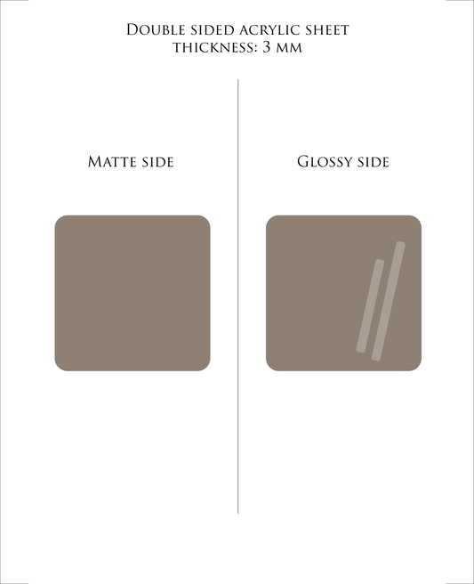 EICHE ZEMENT Pastell-Acrylplatte 3 mm – Guss-PMMA für Laserschneiden & Glowforge