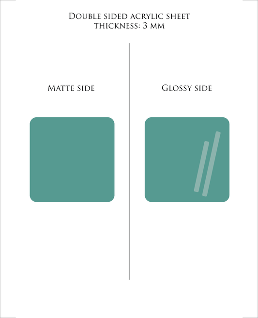DUNKLES CYAN Pastell-Acrylplatte 3 mm – Guss-PMMA für Laserschneiden & Glowforge