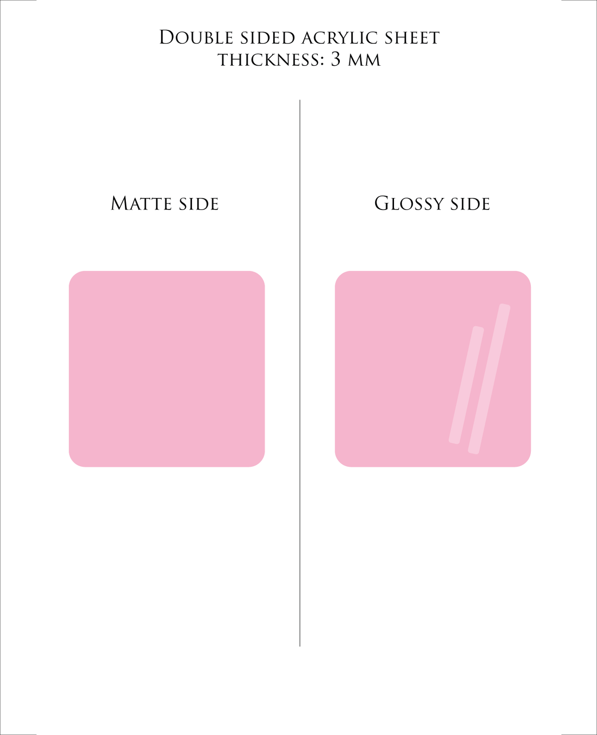 ROSA Pastell-Acrylplatte 3 mm – Guss-PMMA für Laserschneiden & Glowforge