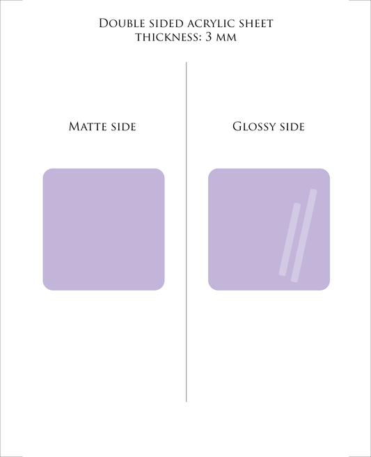 HELLLAVENDEL Pastell-Acrylplatte 3 mm – Guss-PMMA für Laserschneiden & Glowforge