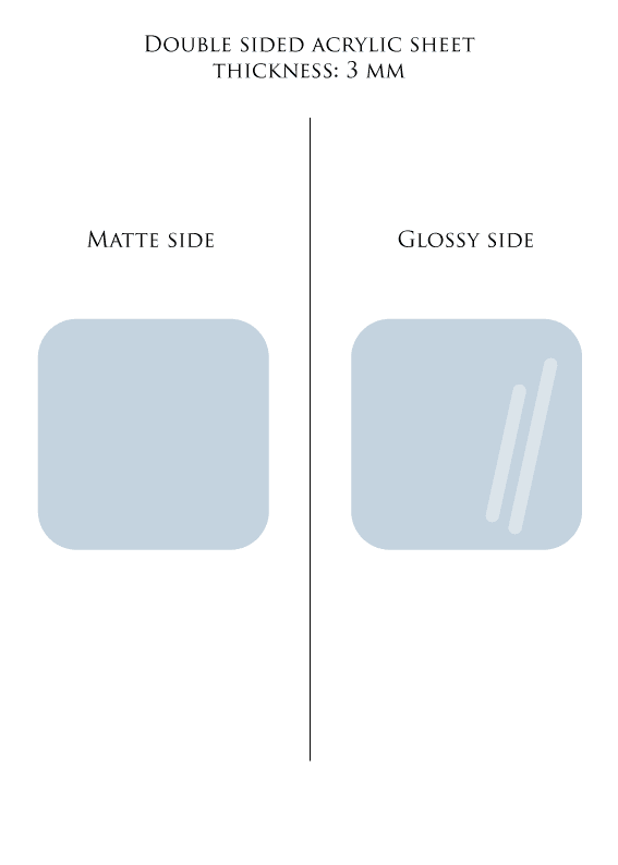 30 x 48.3 cm (Glowforge size) LIGHT BLUE plexiglass acrylic sheet COLOR 018 - Laserfox.eu