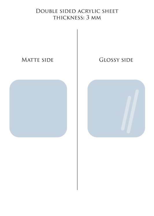 30 x 48.3 cm (Glowforge size) LIGHT BLUE plexiglass acrylic sheet COLOR 018 - Laserfox.eu