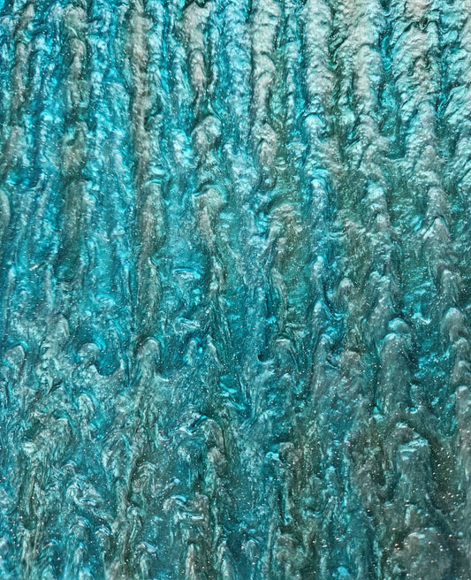 TEAL Marbled Glitter Acrylic Sheet 3mm – Cast PMMA for Laser Cutting & Glowforge
