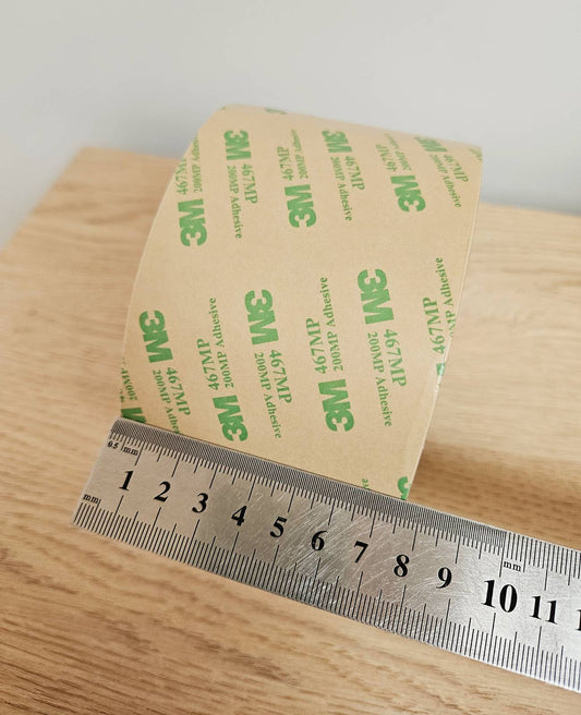 3M™ Klebe-Transferband 467MP, transparent, 75 mm × 55 m, Dicke 0,05 mm
