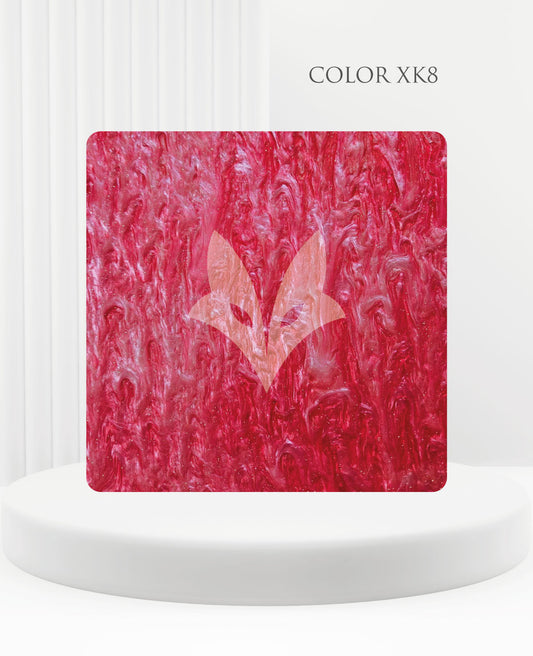 RED Marbled Glitter Acrylic Sheet 3mm – Cast PMMA for Laser Cutting & Glowforge