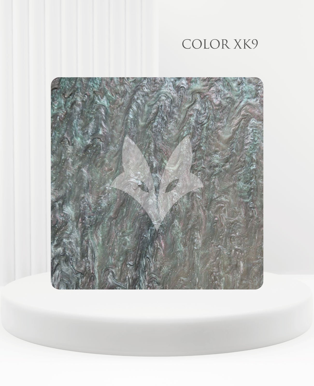GRAU-ROSA Marmorierte Glitzer-Acrylplatte 3 mm – Guss-PMMA für Laserschneiden & Glowforge