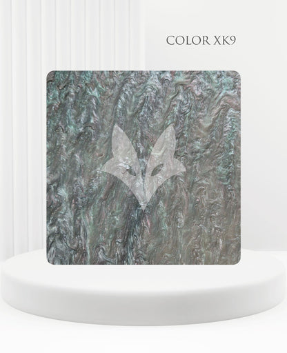 GRAU-ROSA Marmorierte Glitzer-Acrylplatte 3 mm – Guss-PMMA für Laserschneiden & Glowforge