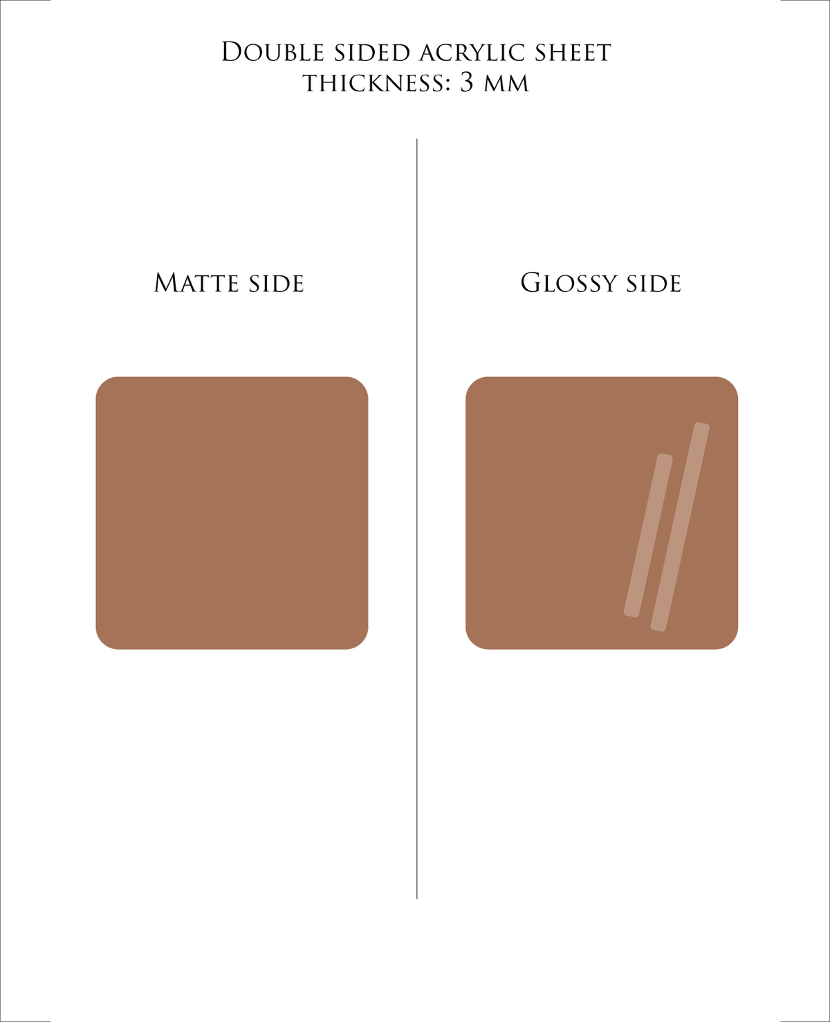 ASCHBRAUN Pastell-Acrylplatte 3 mm – Guss-PMMA für Laserschneiden & Glowforge