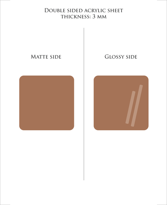 ASCHBRAUN Pastell-Acrylplatte 3 mm – Guss-PMMA für Laserschneiden & Glowforge