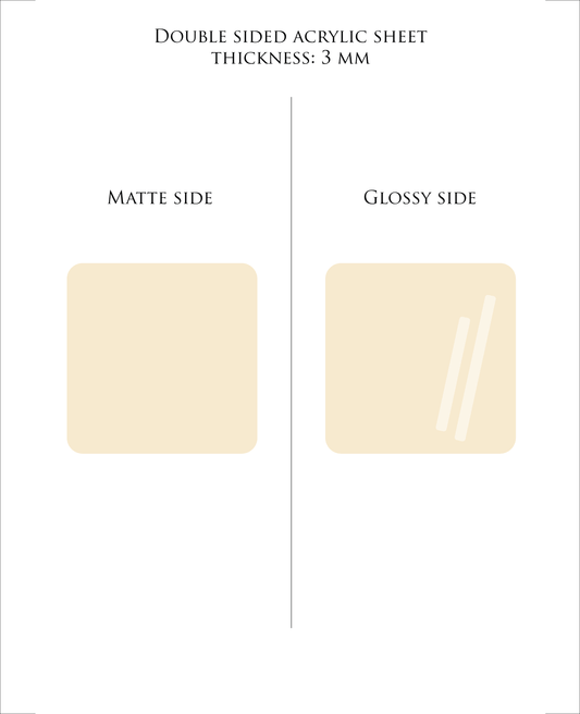 MOCCASIN Pastel Acrylic Sheet 3mm – Cast PMMA for Laser Cutting & Glowforge