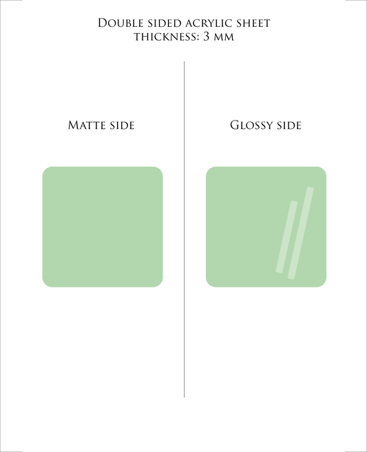 SUMMER GREEN Pastel Acrylic Sheet 3mm – Cast PMMA for Laser Cutting & Glowforge