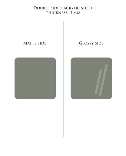 30 x 48.3 cm (Glowforge size) ANTIQUE GREEN plexiglass acrylic sheet COLOR 016 | Pastel Acrylic Sheets | 3mm acrylic | Premium Acrylic