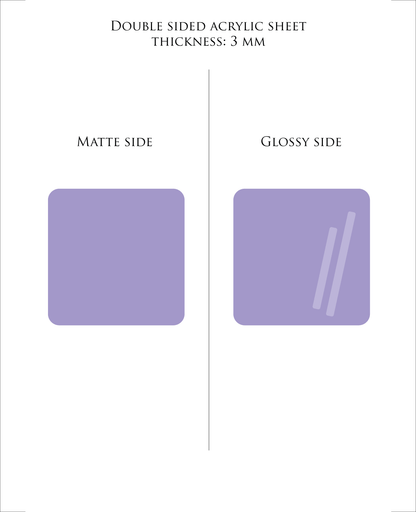 LAVENDEL Pastell-Acrylplatte 3 mm – Guss-PMMA für Laserschneiden & Glowforge