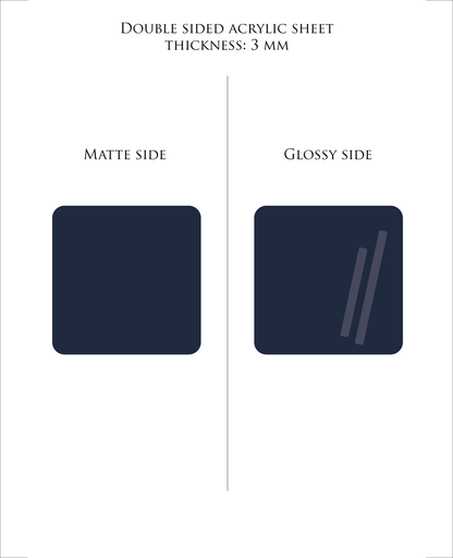 Indigo blue pastel acrylic sheet 3mm for laser cutting and Glowforge