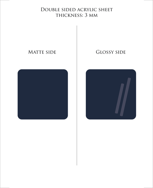 Indigo blue pastel acrylic sheet 3mm for laser cutting and Glowforge
