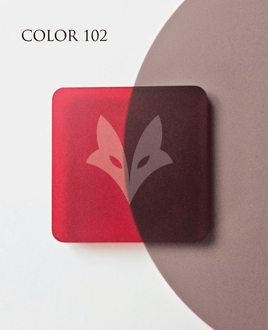 Mattiertes Acryl – Rot | Farbe 102