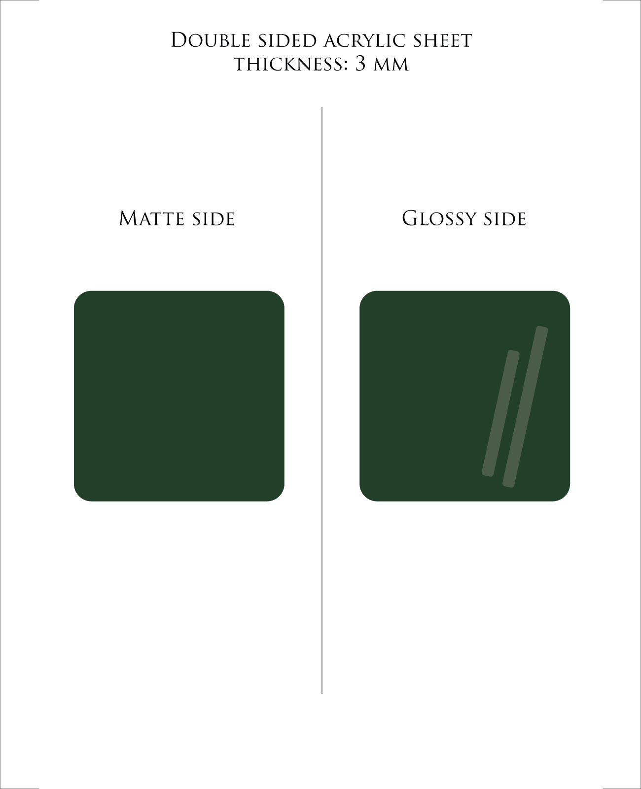 SACRAMENTO green Pastel Acrylic Sheet 3mm for laser cutting & Glowforge.