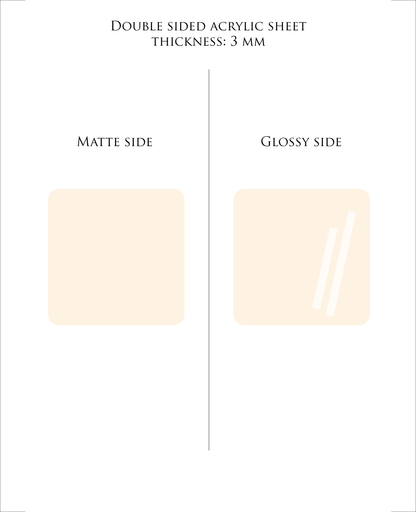 29 x 21 cm VANILLA plexiglass acrylic sheet COLOR 241 | Pastel Acrylic Sheets | 3mm acrylic | Premium Acrylic