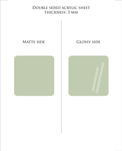 29 x 21 cm GREEN plexiglass acrylic sheet COLOR 249 | Pastel Acrylic Sheets | 3mm acrylic | Premium Acrylic