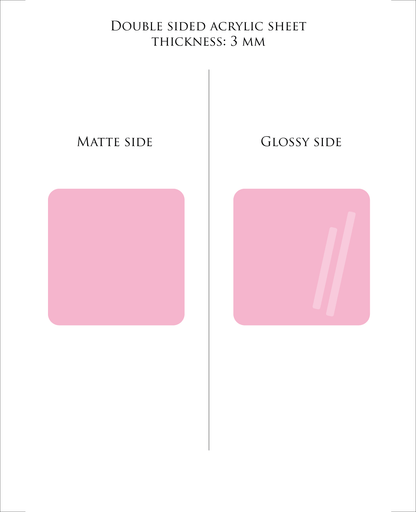 ROSA Pastell-Acrylplatte 3 mm – Guss-PMMA für Laserschneiden & Glowforge