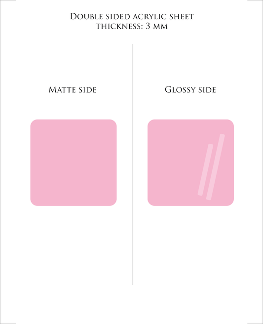 ROSA Pastell-Acrylplatte 3 mm – Guss-PMMA für Laserschneiden & Glowforge