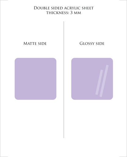 LIGHT LAVENDER Pastel Acrylic Sheet 3mm – Cast PMMA for Laser Cutting & Glowforge