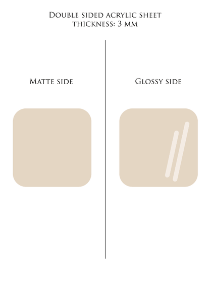 30 x 48.3 cm (Glowforge size) BEIGE plexiglass acrylic sheet COLOR 002 - Laserfox.eu