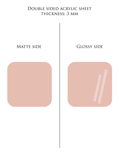 30 x 48.3 cm (Glowforge size) LIGHT PINK plexiglass acrylic sheet COLOR 009 - Laserfox.eu