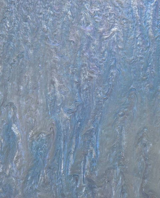 LIGHT BLUE Marbled Glitter Acrylic Sheet 3mm – Cast PMMA for Laser Cutting & Glowforge