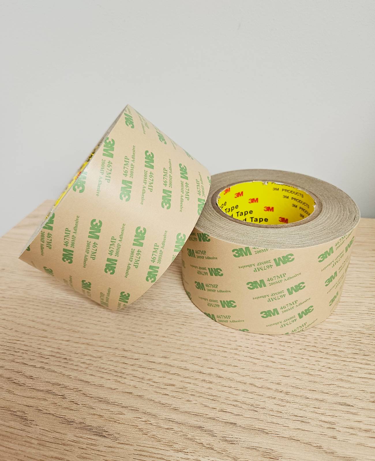 3M™ Adhesive Transfer Tape 467MP, Transparent, 75 mm x 55 m, 0.05 mm