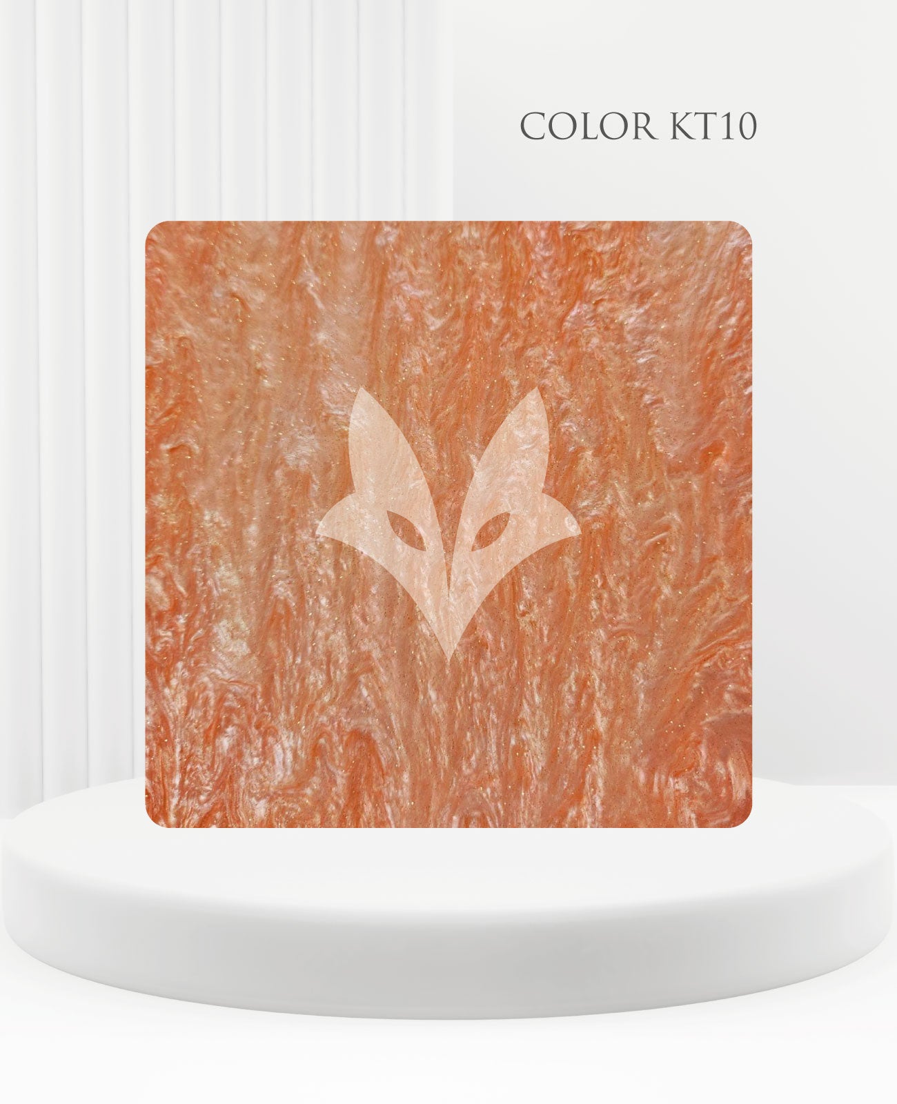 ORANGE Marmorierte Glitzer-Acrylplatte 3 mm – Guss-PMMA für Laserschneiden & Glowforge