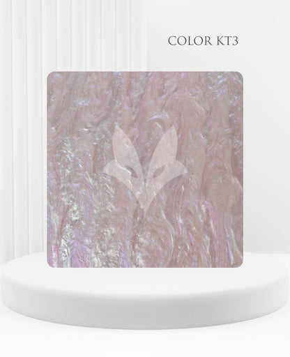ROSE CLAIR Plaques en acrylique marbré avec paillettes | Feuilles d'acrylique pastel | Acrylique 3 mm | Acrylique premium
