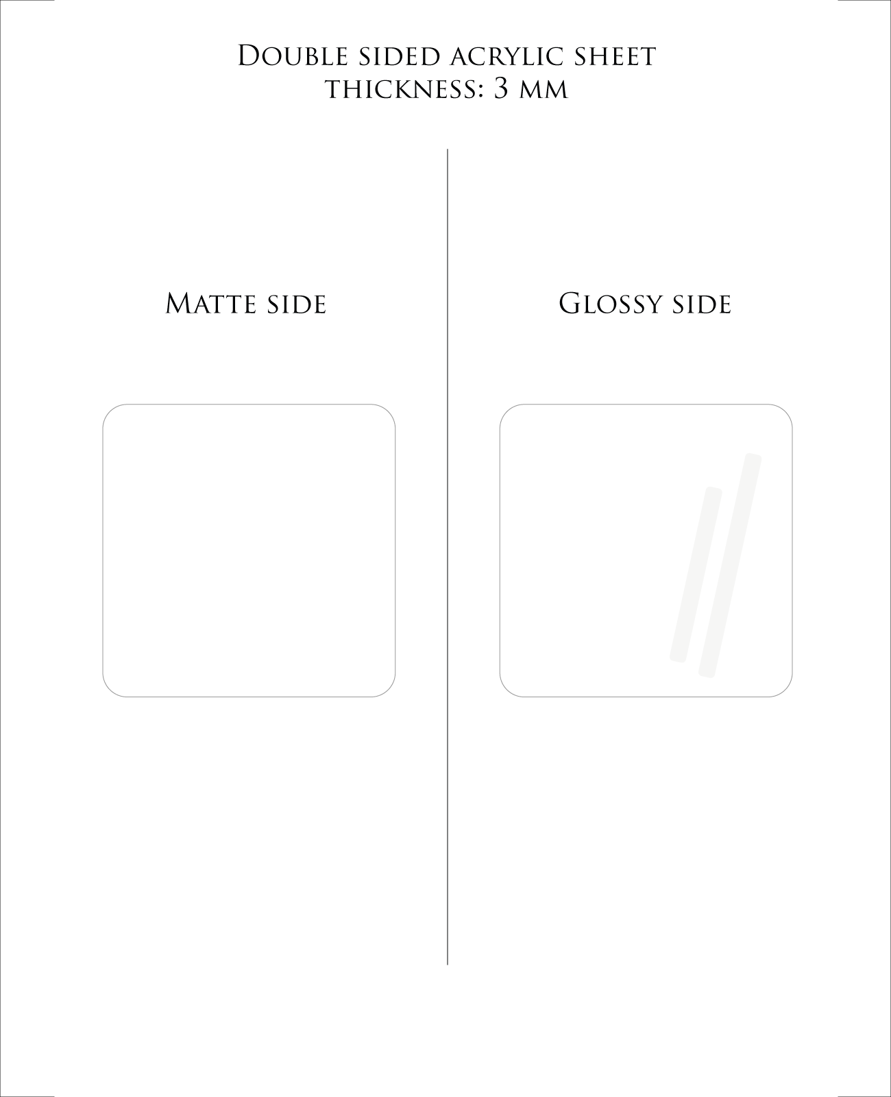 WEISS Plexiglas 3 mm – Guss-PMMA für Laserschneiden & Glowforge