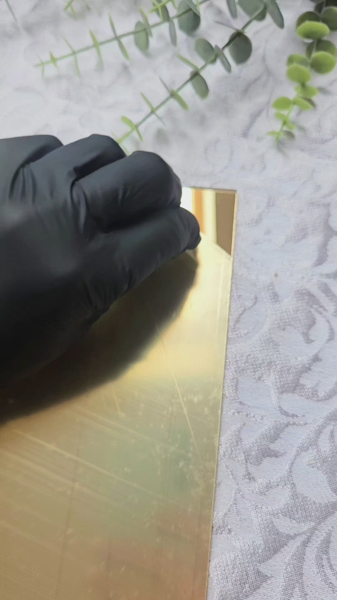 MIRROR GOLD acrylic sheet 3mm for Laser Cutting and Glowforge