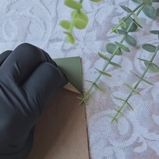 MOSS green pastel acrylic sheet 3mm for laser cutting and Glowforge